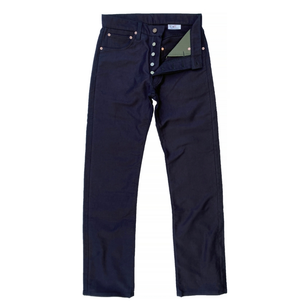 Stylish Men's Straight Jeans - Deep Blue